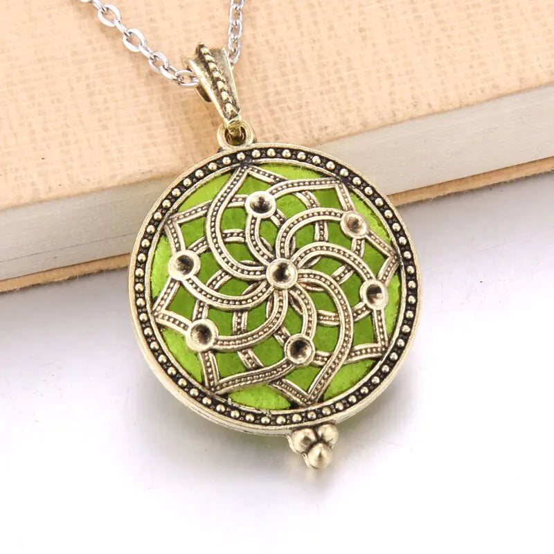 Aromatherapy Essential Oil Owl Pendant Necklace