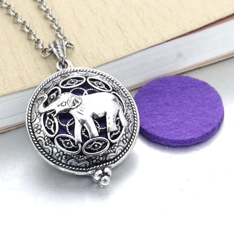 Aromatherapy Essential Oil Owl Pendant Necklace