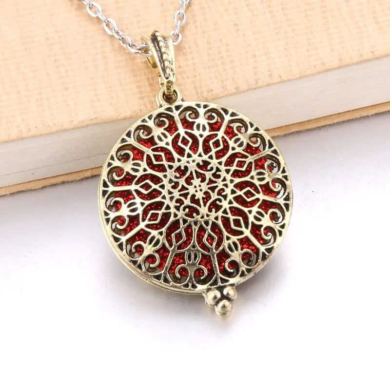 Aromatherapy Essential Oil Owl Pendant Necklace