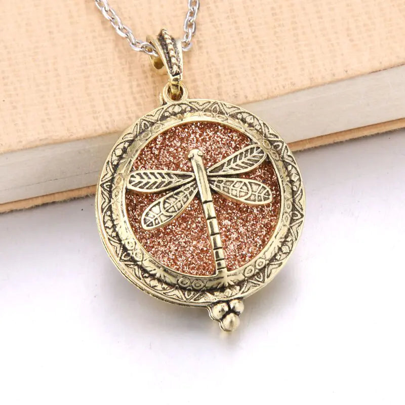 Aromatherapy Essential Oil Owl Pendant Necklace