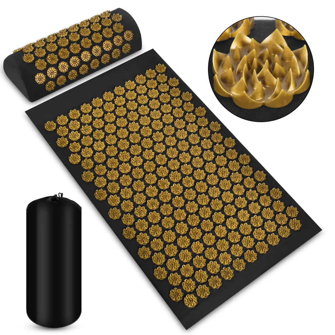 BestRelief Acupressure Neck and Shoulder Mat Set