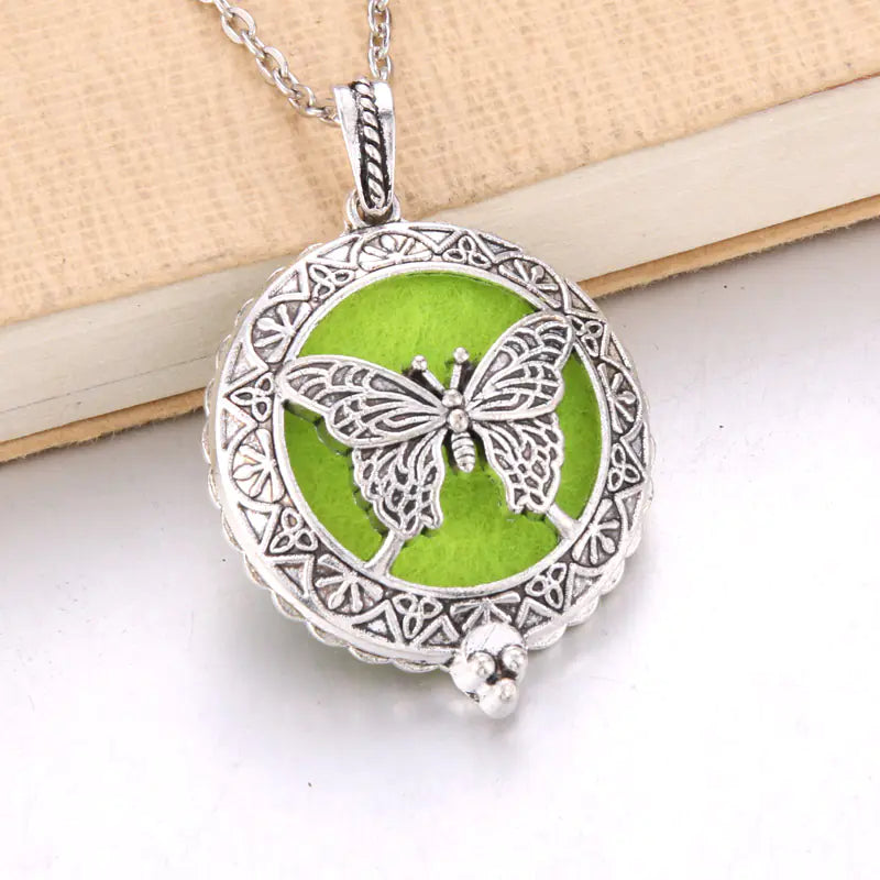 Aromatherapy Essential Oil Owl Pendant Necklace