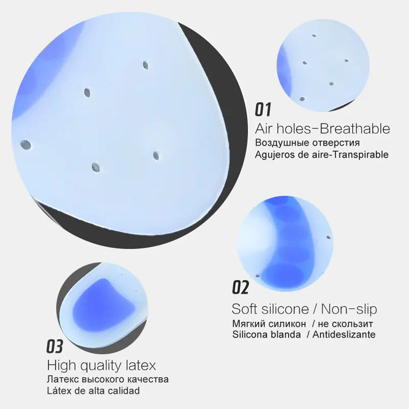 Perforated Silicone Full Pad for Heel Pain Relief