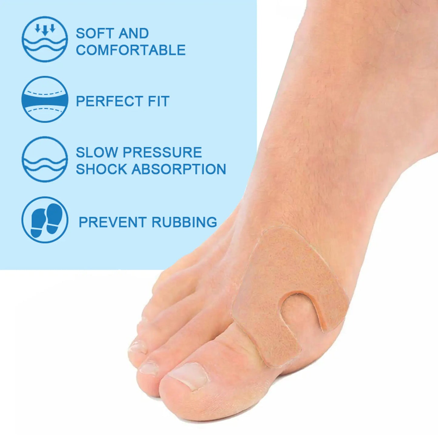 Anti-Abrasion Forefoot Pads for Pain Relief
