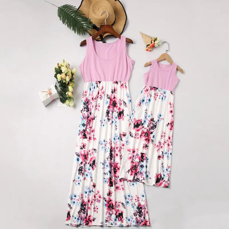 Fashionable Mother-Daughter Matching Dresses