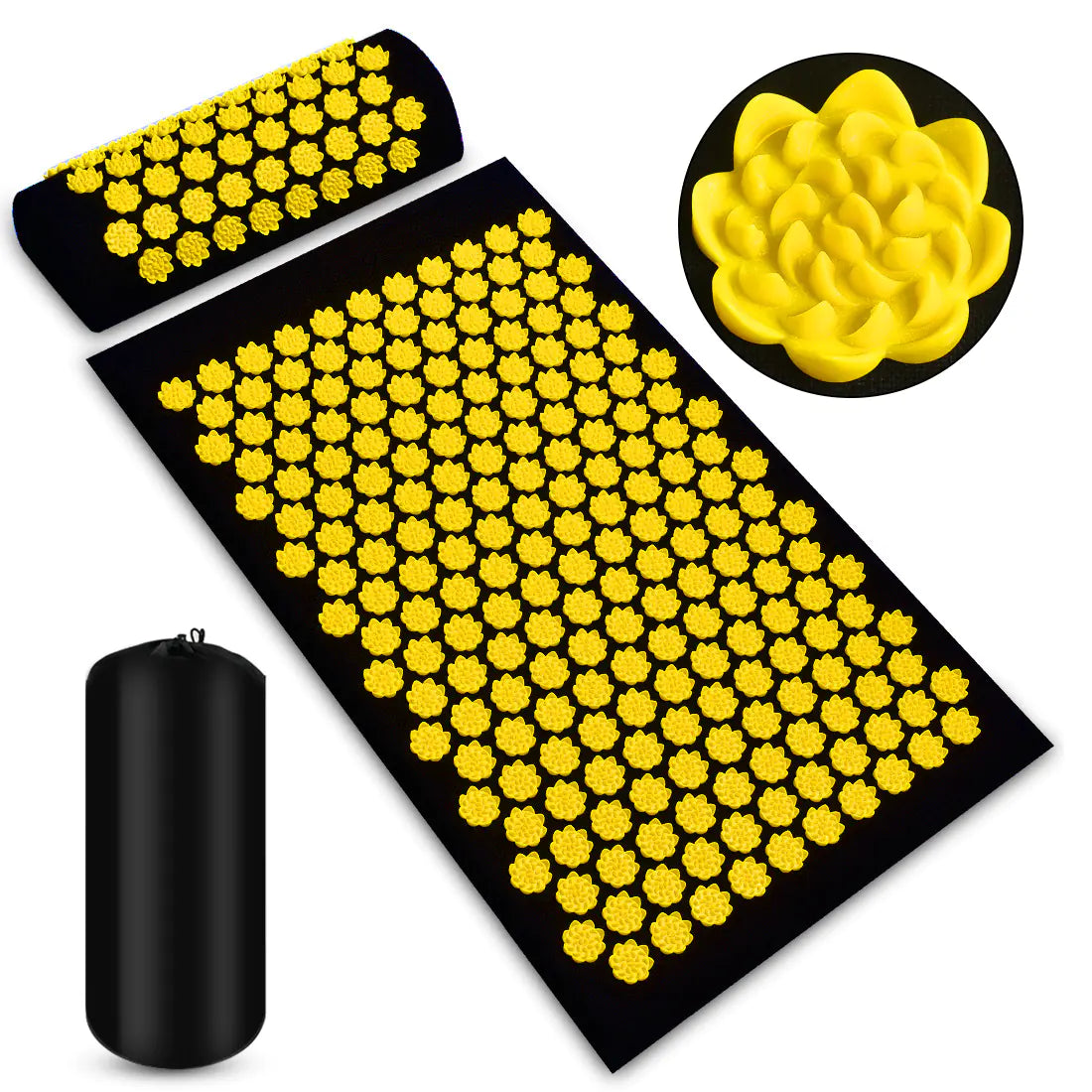 BestRelief Acupressure Neck and Shoulder Mat Set
