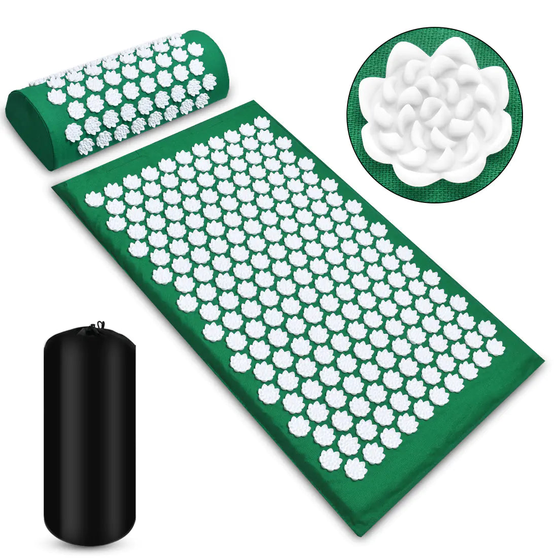 BestRelief Acupressure Neck and Shoulder Mat Set