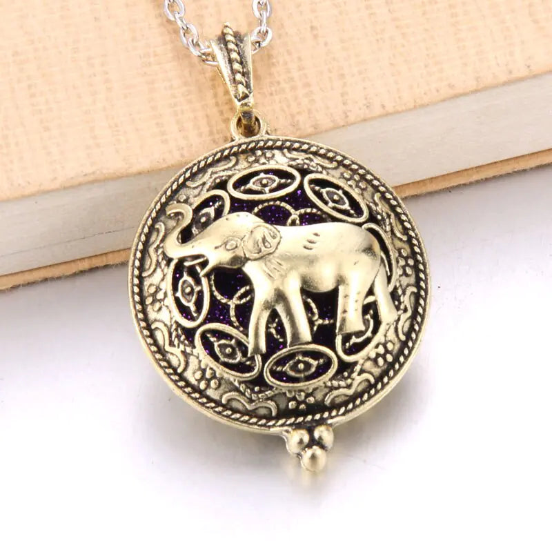 Aromatherapy Essential Oil Owl Pendant Necklace