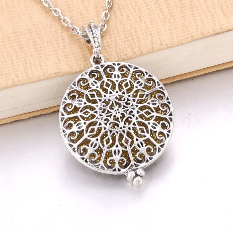 Aromatherapy Essential Oil Owl Pendant Necklace
