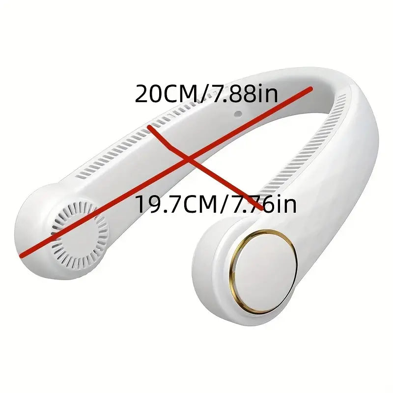 USB Portable Leafless Hanging Neck Fan (1pc)