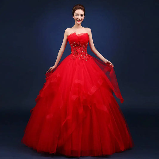 Elegant Single-Strap Wedding/Bridal Dresses
