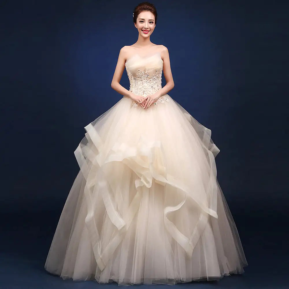 Elegant Single-Strap Wedding/Bridal Dresses