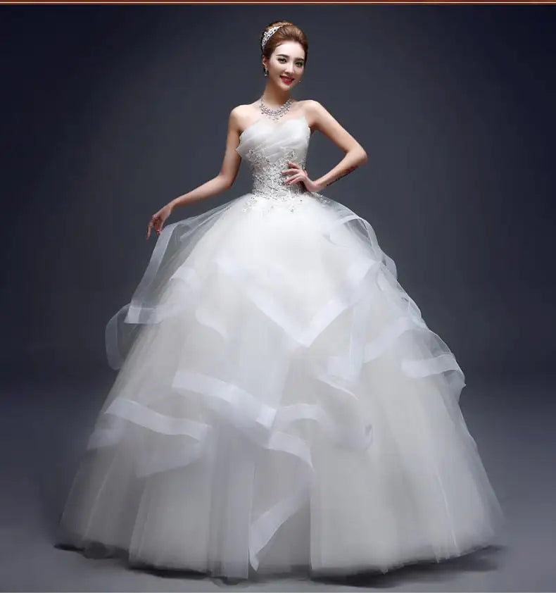 Elegant Single-Strap Wedding/Bridal Dresses