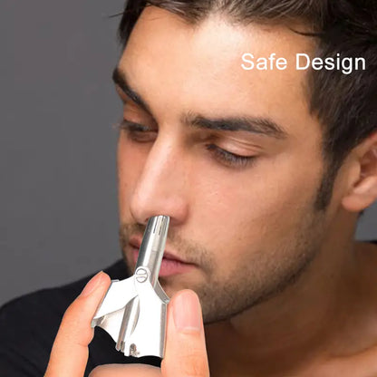 Men's Nose Hair Trimmer - Stainless Steel Manual Shaver