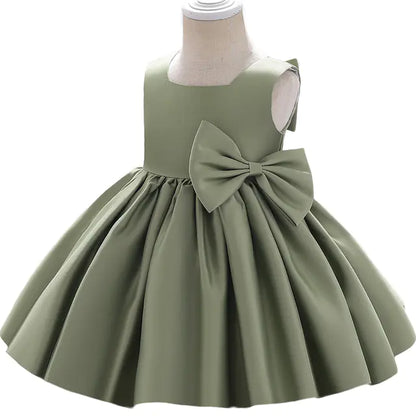 Elegant Semi-Sleeveless Little Bride's Dress