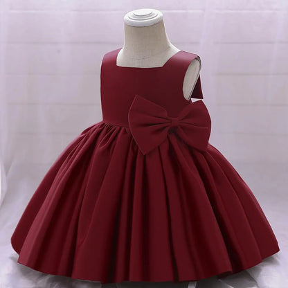 Elegant Semi-Sleeveless Little Bride's Dress