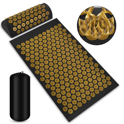 BestRelief Acupressure Neck and Shoulder Mat Set