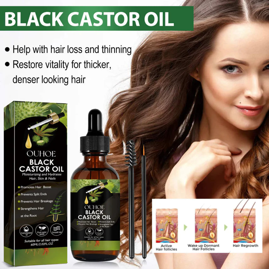 Cold-Pressed Black Castor Oil