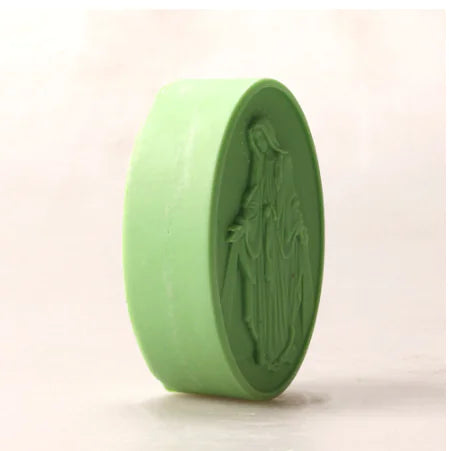 Handmade Virgin Mary Soap with Silicone Molds and Oils