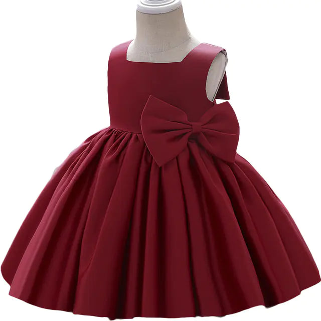 Elegant Semi-Sleeveless Little Bride's Dress
