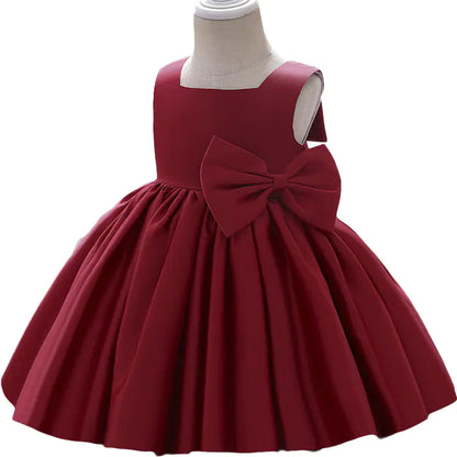 Elegant Semi-Sleeveless Little Bride's Dress
