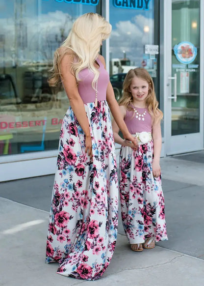 Fashionable Mother-Daughter Matching Dresses