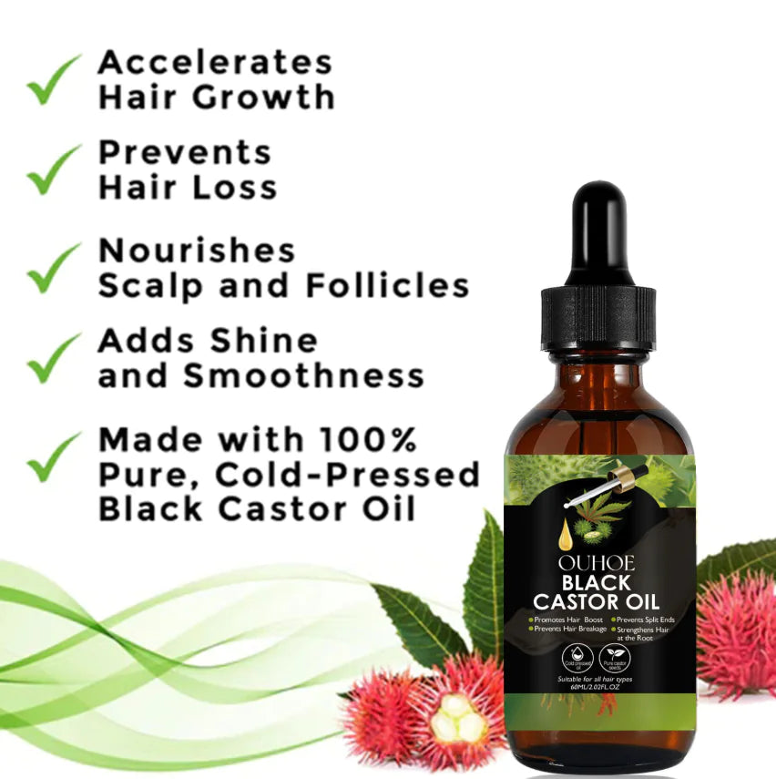 Cold-Pressed Black Castor Oil