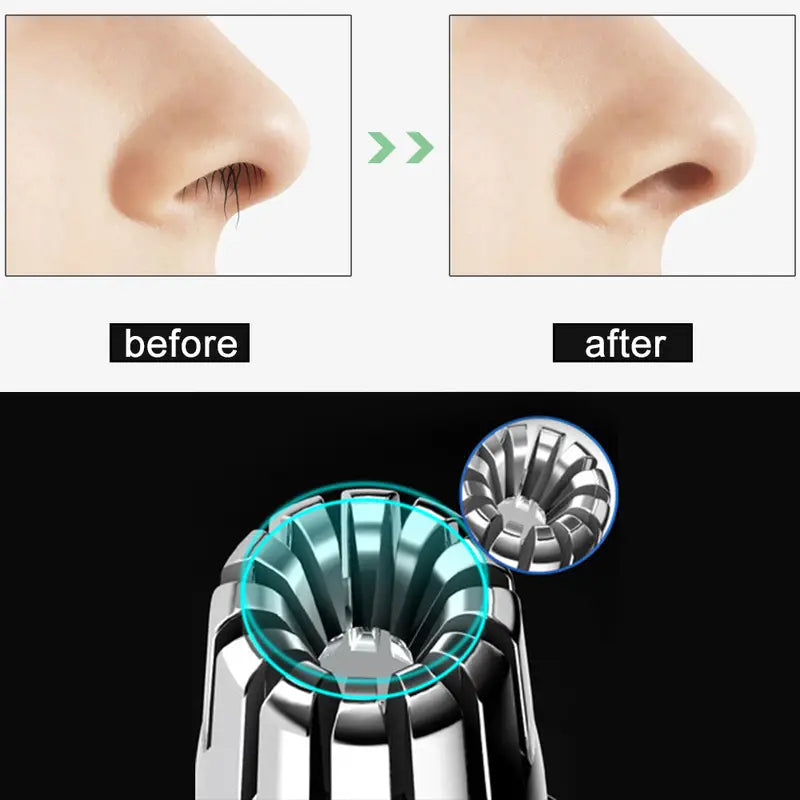 Men's Nose Hair Trimmer - Stainless Steel Manual Shaver