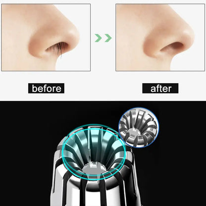 Men's Nose Hair Trimmer - Stainless Steel Manual Shaver