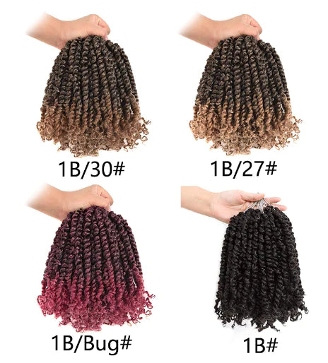 Jerry Curl Crochet Hair Extensions Wigs