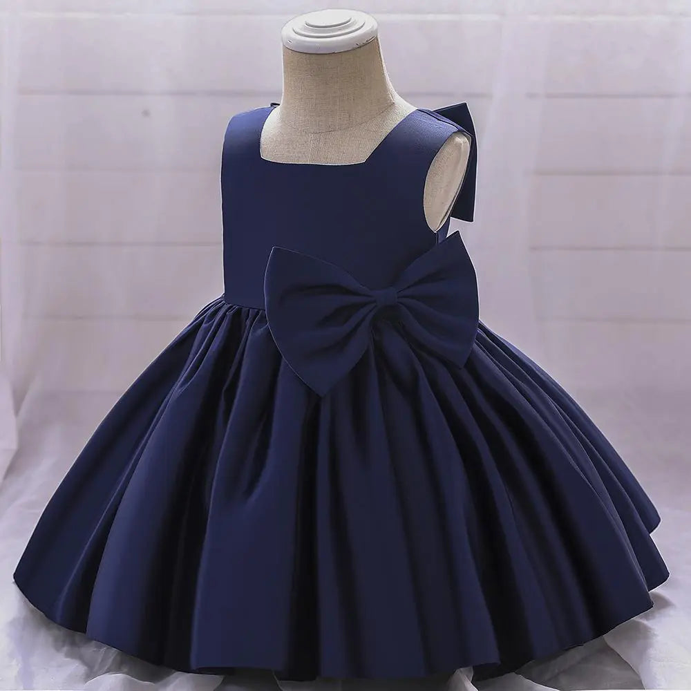 Elegant Semi-Sleeveless Little Bride's Dress