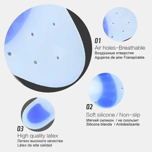 Perforated Silicone Full Pad for Heel Pain Relief