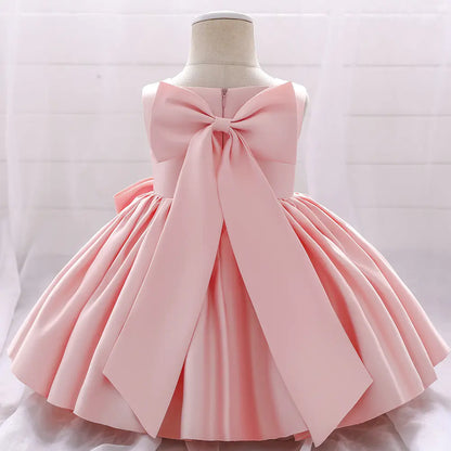Elegant Semi-Sleeveless Little Bride's Dress