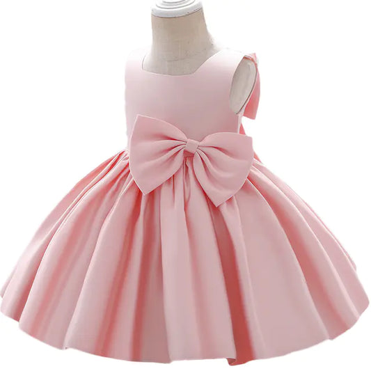 Elegant Semi-Sleeveless Little Bride's Dress