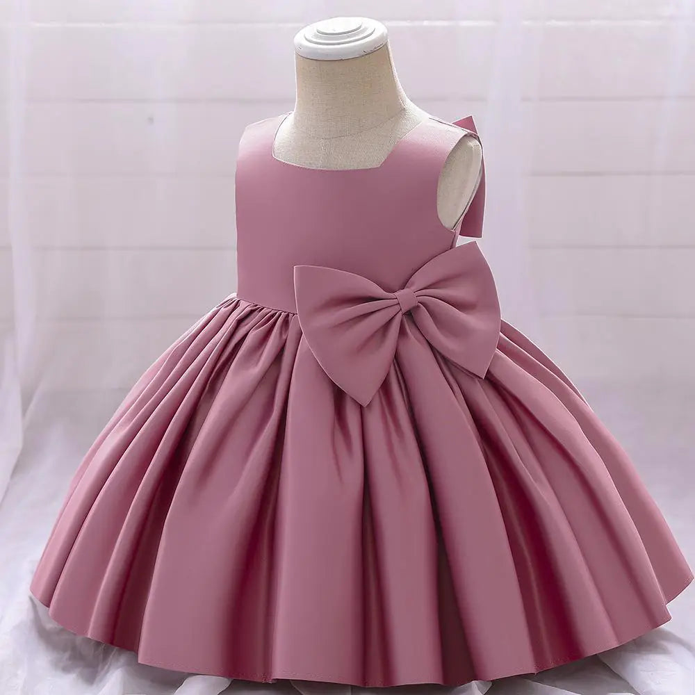 Elegant Semi-Sleeveless Little Bride's Dress