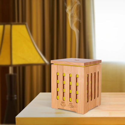 Bamboo Wood 200ML Aromatherapy Diffuser with LED Lights