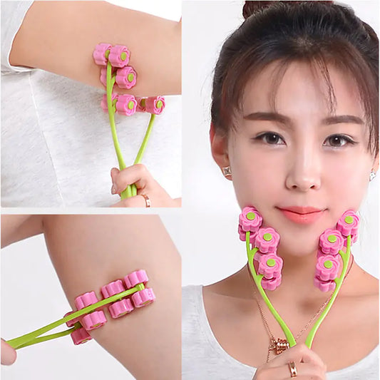TG Manual Roller Face Slimming Massager Tool for V-Shaped Face