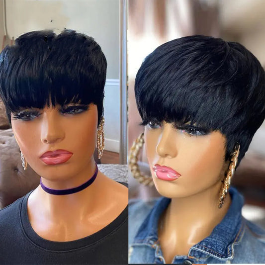 European American Women's Short Hair Wig