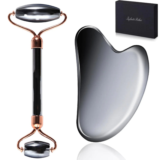 InfiniteRelax™ Terahertz Gua Sha &amp; Roller Set