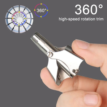 Men's Nose Hair Trimmer - Stainless Steel Manual Shaver