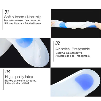 Perforated Silicone Full Pad for Heel Pain Relief