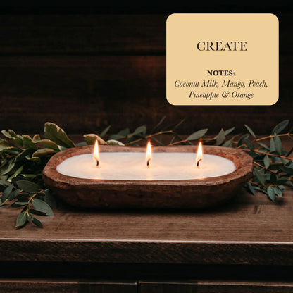 TG 3-Wick Dough Bowl Soy Candles