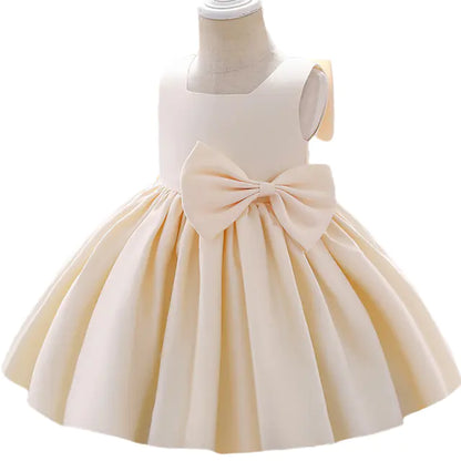 Elegant Semi-Sleeveless Little Bride's Dress